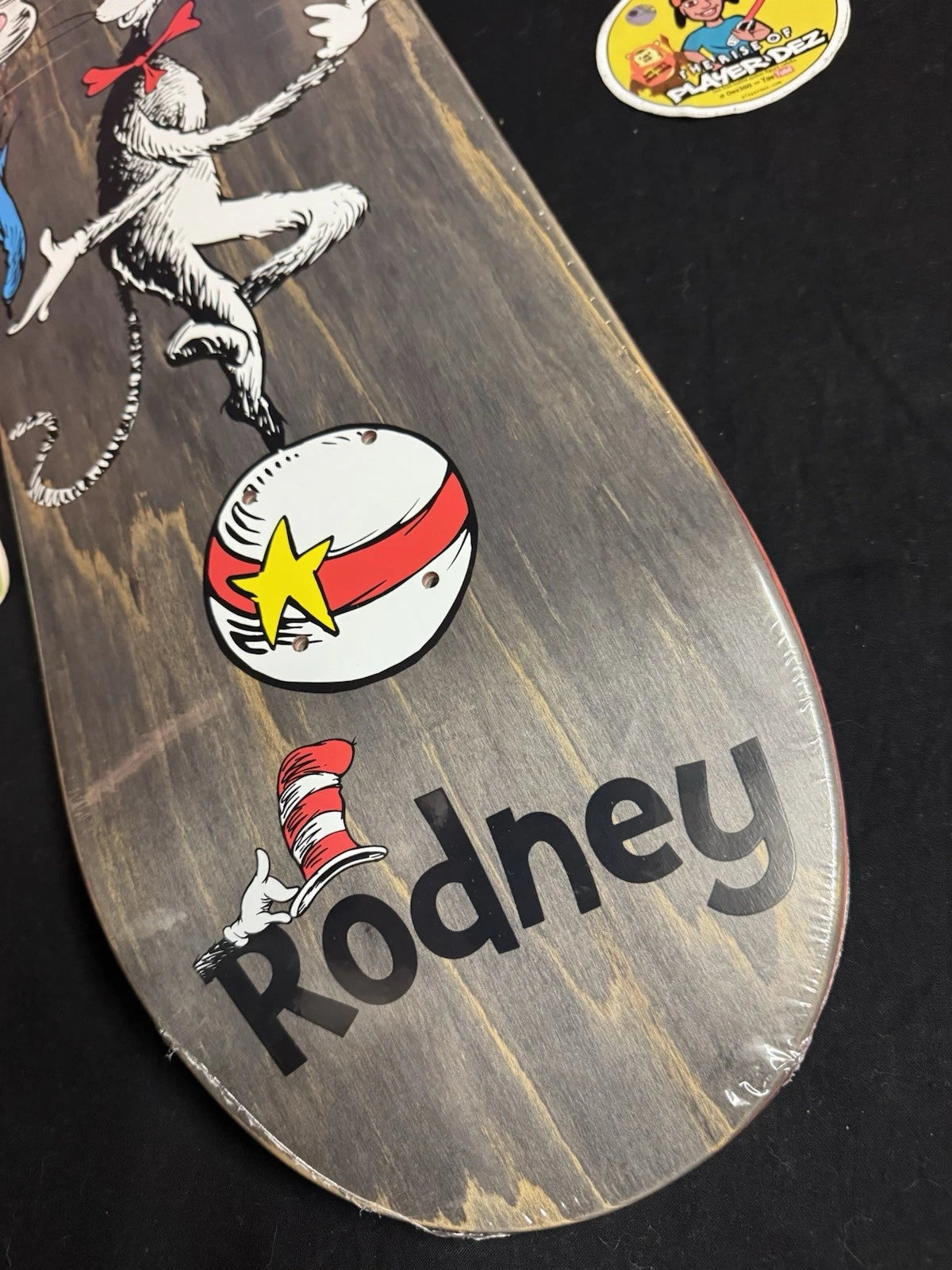 Signed Rodney Mullen Cat in the Hat Almost Autographed Skateboard Deck