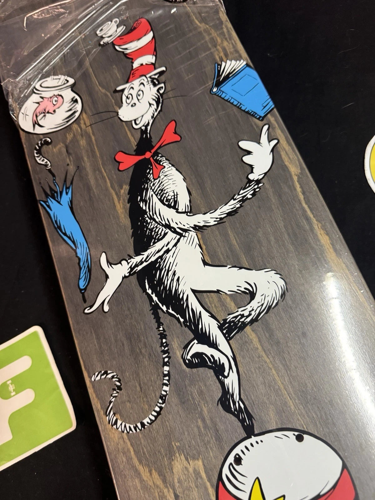 Signed Rodney Mullen Cat in the Hat Almost Autographed Skateboard Deck