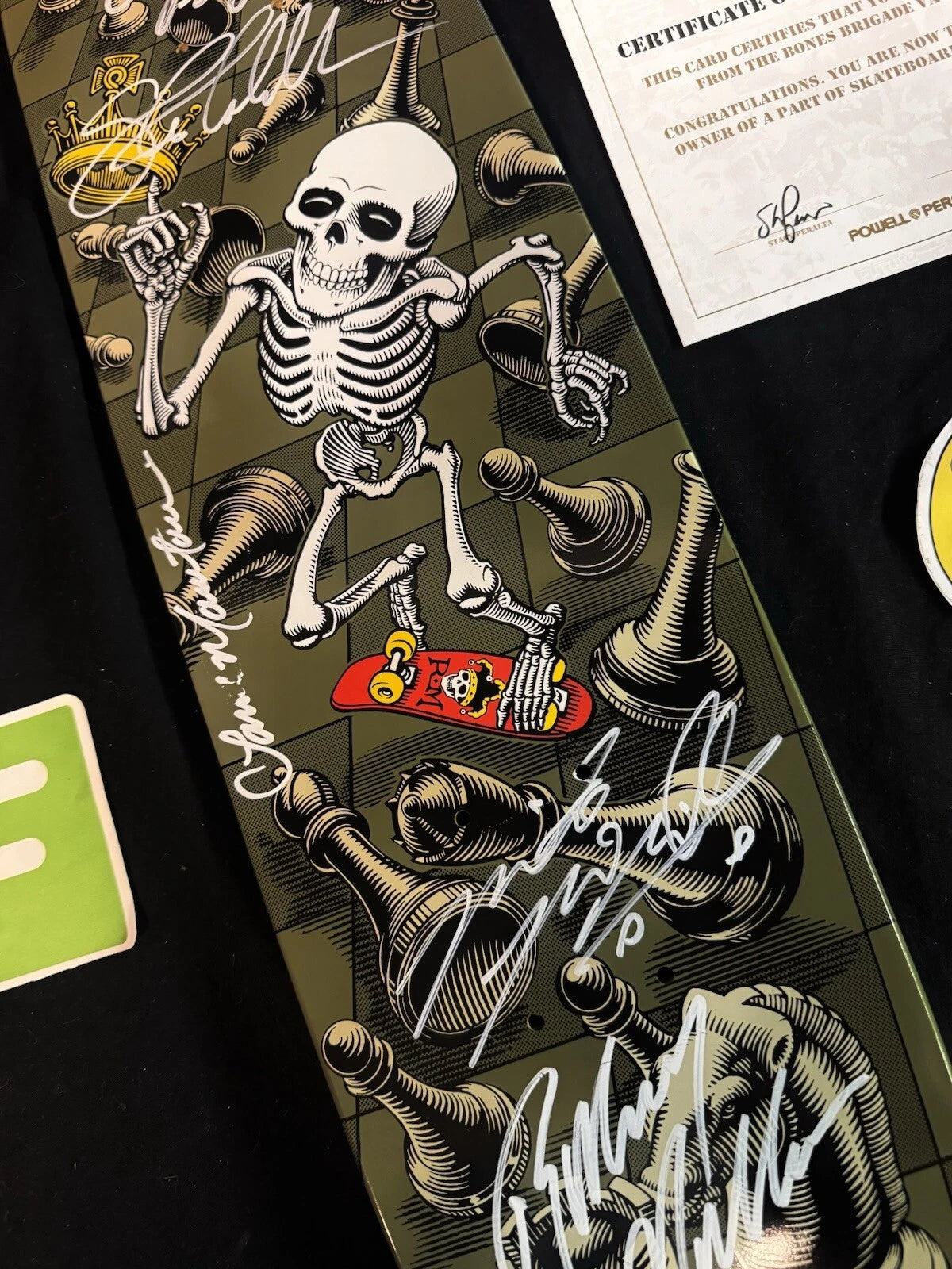 Team Signed Bones Brigade Rodney Mullen Autographed Skateboard Deck COA