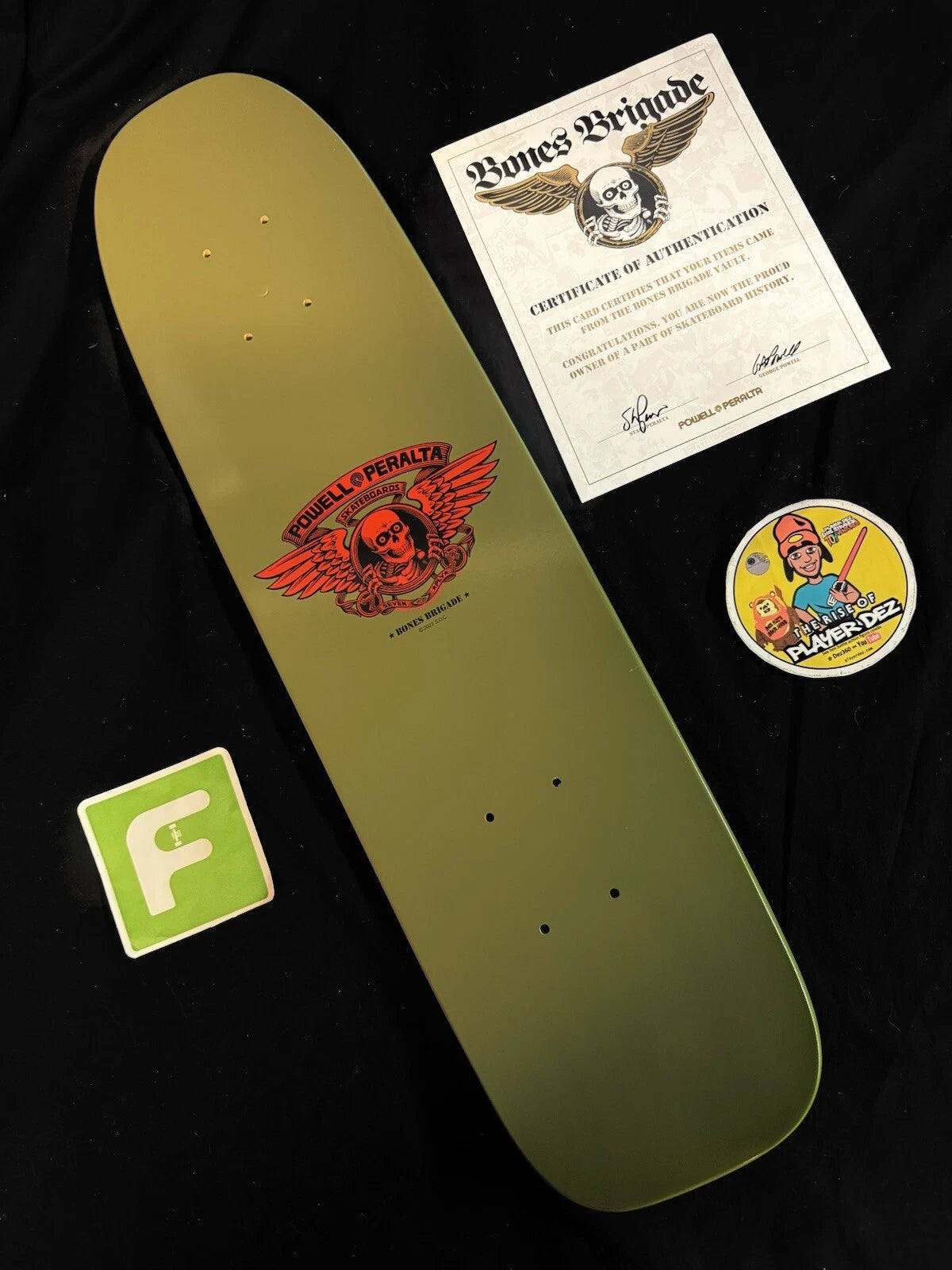 Team Signed Bones Brigade Rodney Mullen Autographed Skateboard Deck COA