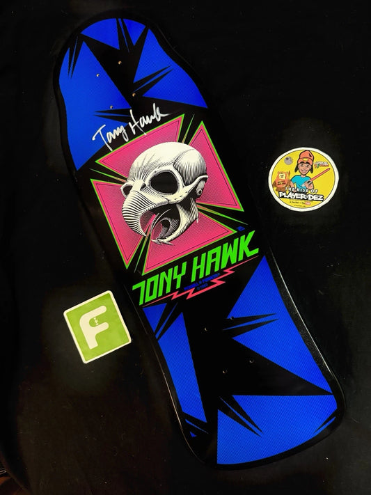 Tony Hawk Signed Bones Brigade Series 14 Autographed Powell Skateboard Deck Blacklight