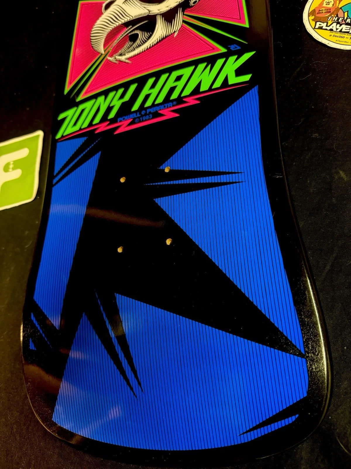 Tony Hawk Signed Bones Brigade Series 14 Autographed Powell Skateboard Deck Blacklight