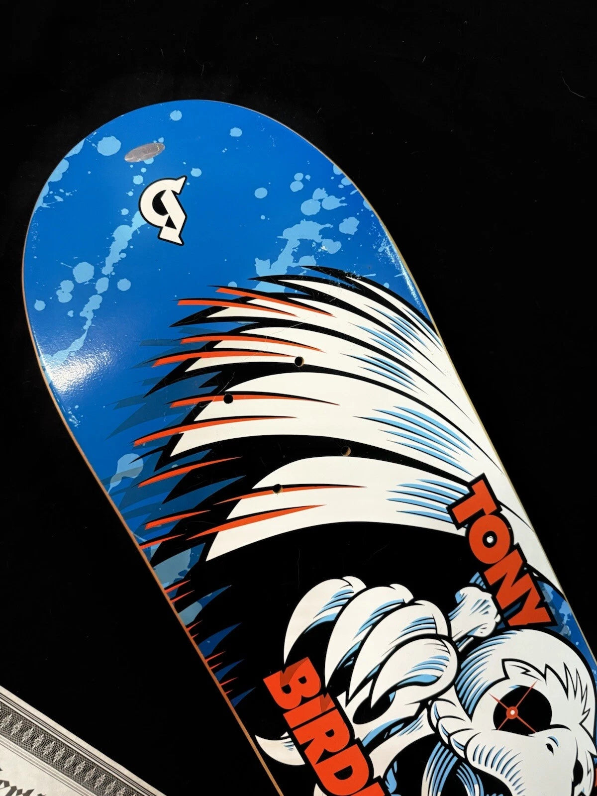 Signed Tony Hawk Spiral Falcon COA Birdhouse Autographed Skateboard Deck