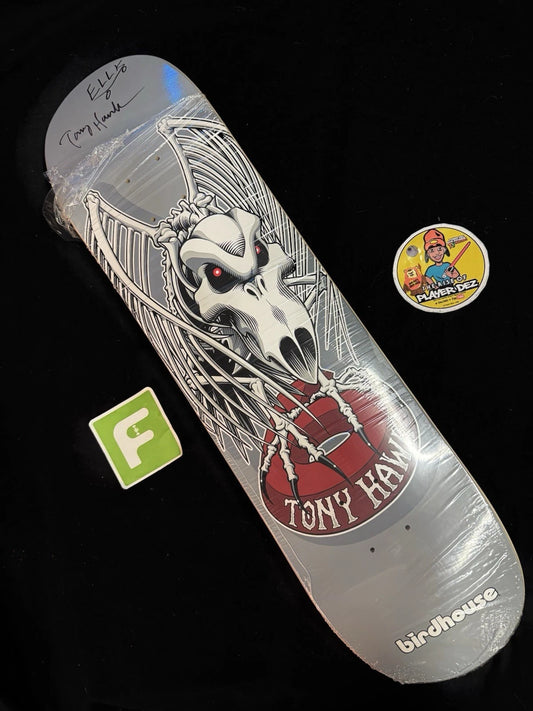 Signed Tony Hawk Jason Ellis Falcon 4 Birdhouse Autographed Skateboard Deck