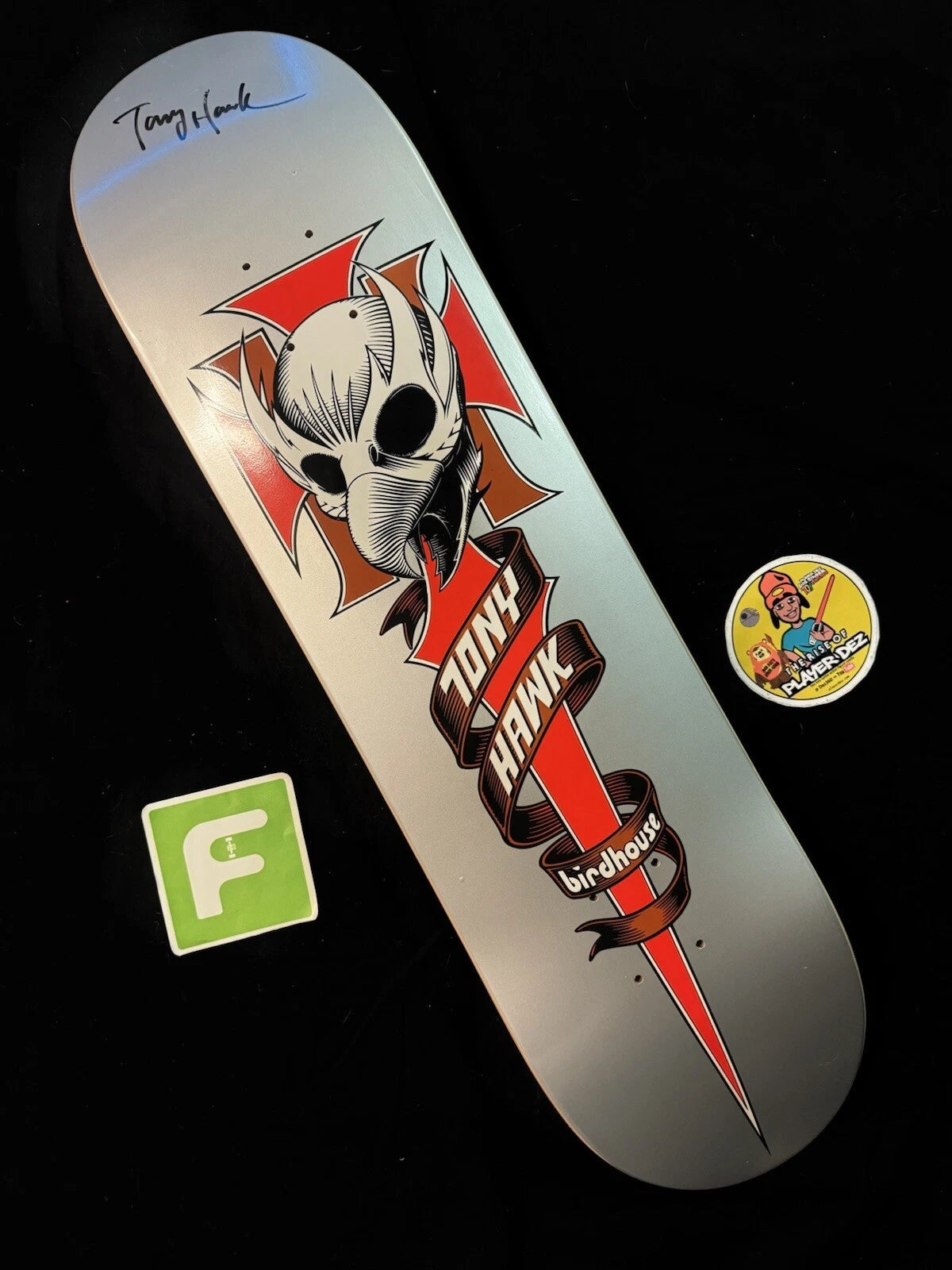 Signed Tony Hawk Birdhouse Falcon Crest Autographed Skateboard Deck