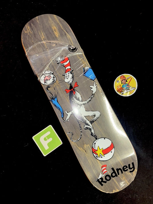 Signed Rodney Mullen Cat in the Hat Almost Autographed Skateboard Deck