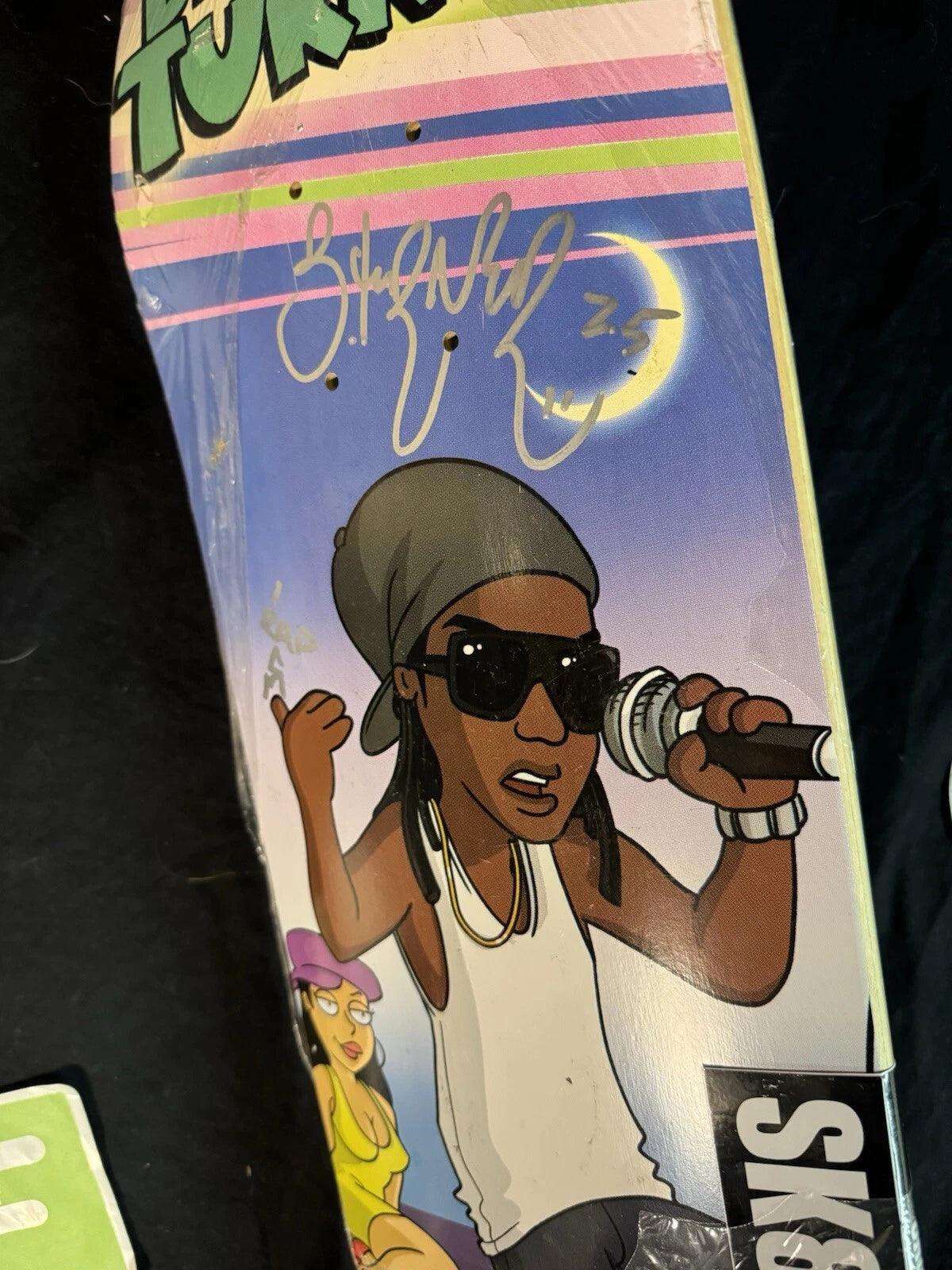 Brandon Turner Signed Family Guy Sk8mafia Autographed Skateboard Deck