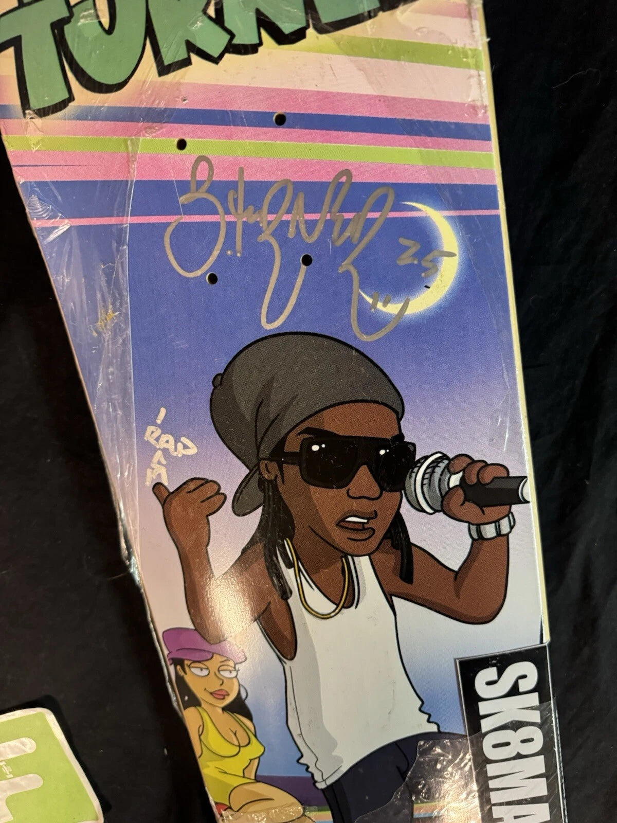 Brandon Turner Signed Family Guy Sk8mafia Autographed Skateboard Deck