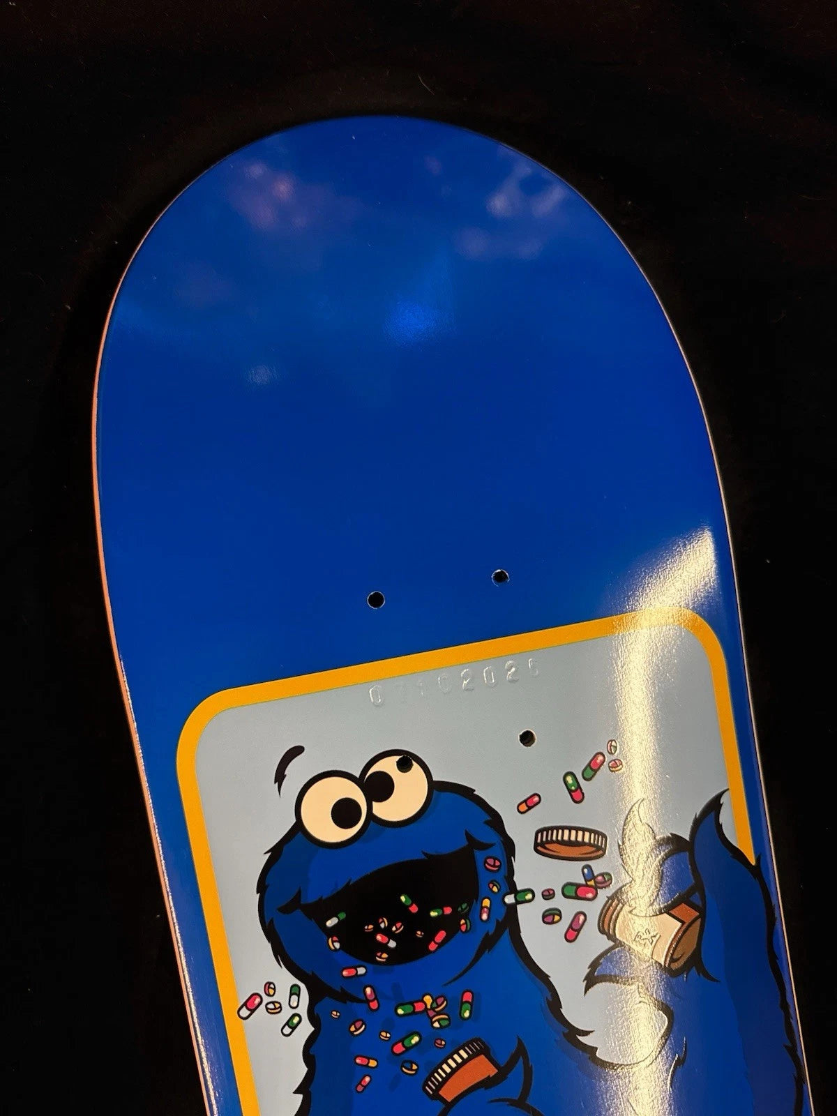Brandon Turner Signed Shorty’s Sesame Creeps Autographed Cookie Monster Skateboard Deck