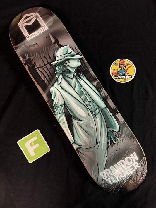 Brandon Turner Signed Legends Michael Jackson Sk8mafia Autographed Skateboard Deck