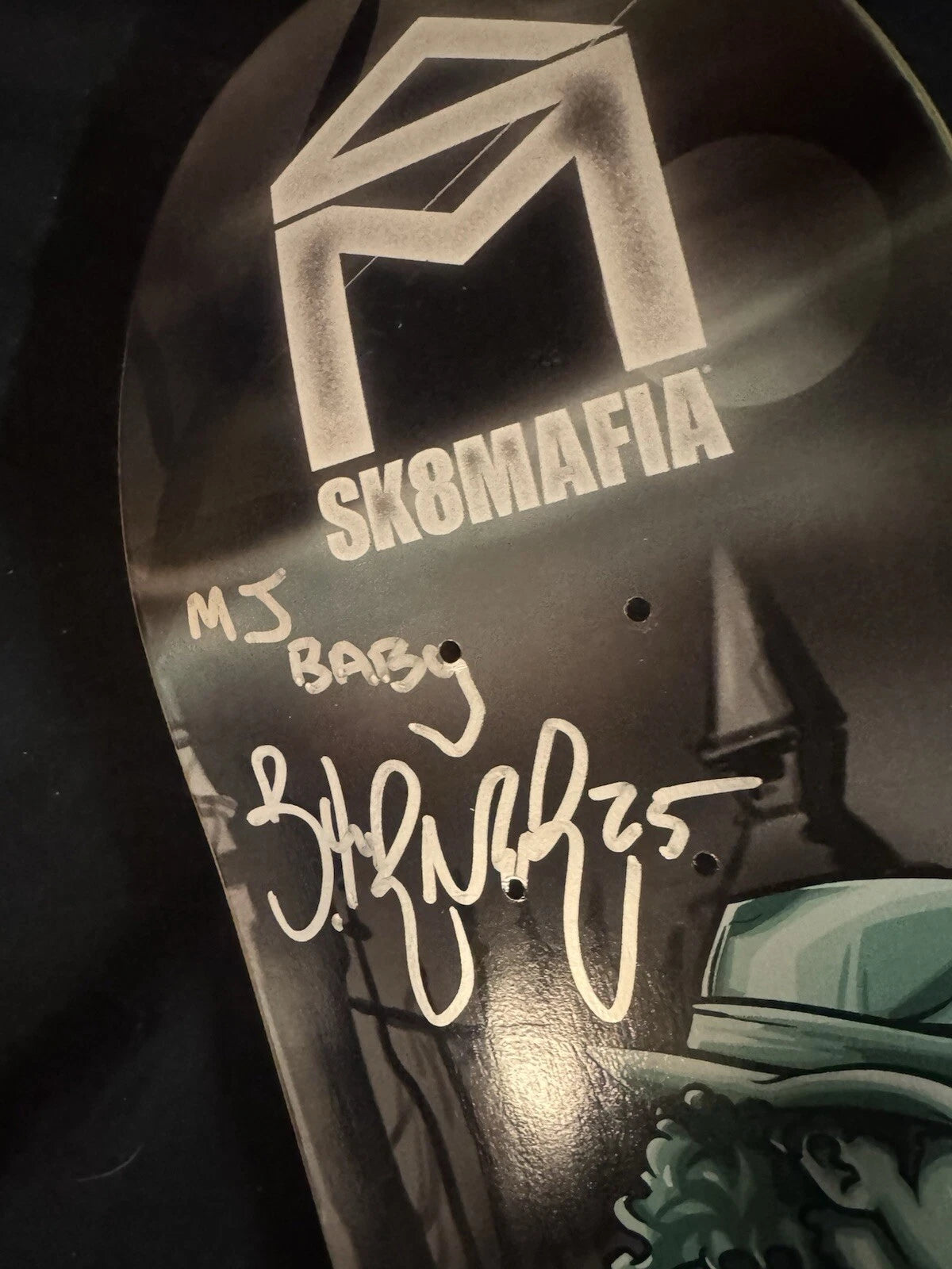 Brandon Turner Signed Legends Michael Jackson Sk8mafia Autographed Skateboard Deck