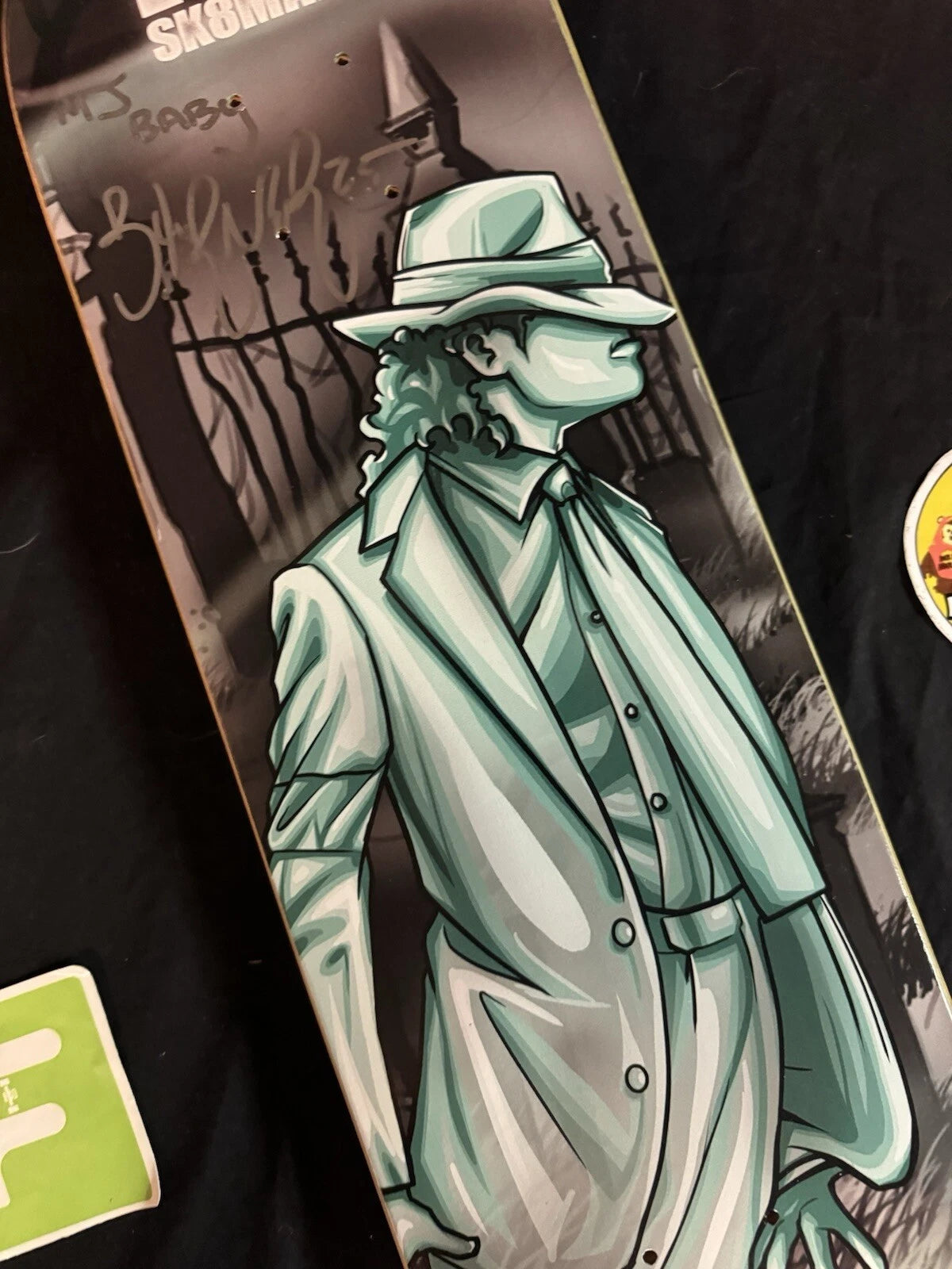 Brandon Turner Signed Legends Michael Jackson Sk8mafia Autographed Skateboard Deck