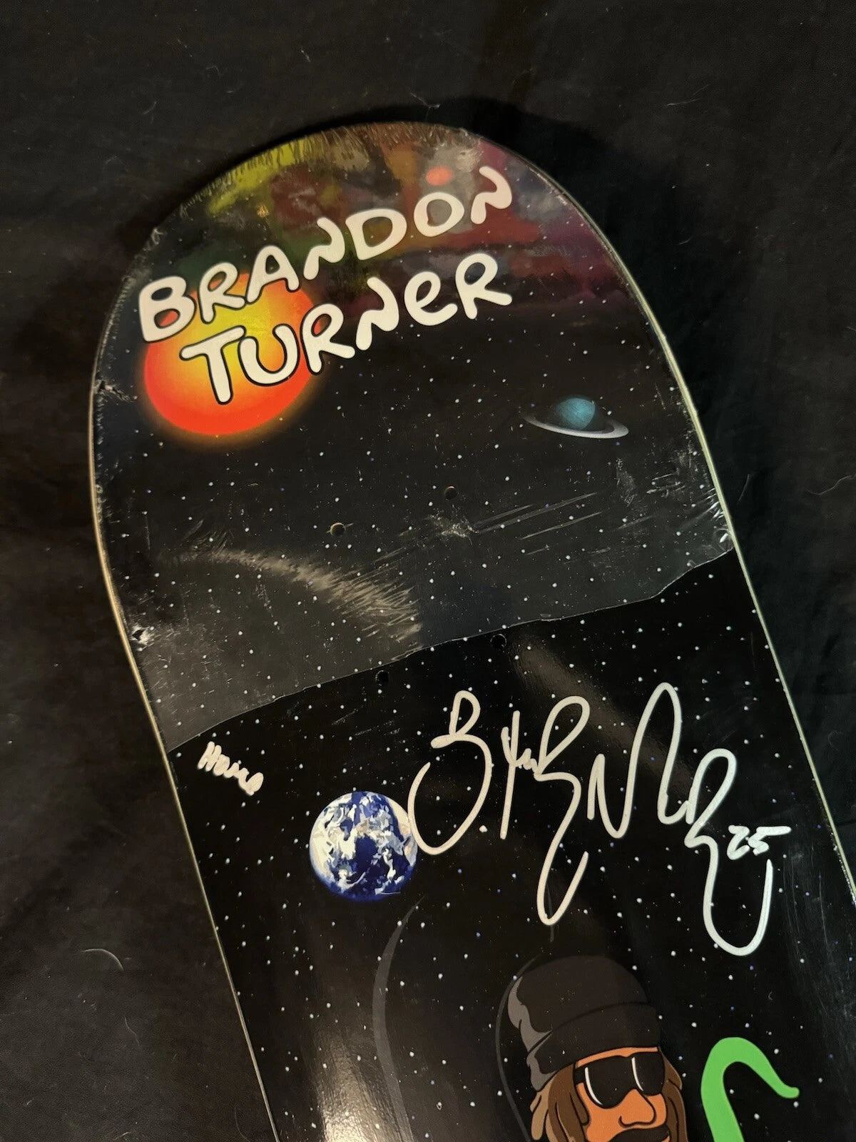 Brandon Turner Signed Alien The Simpsons Sk8mafia Autographed Skateboard Deck Pimpsuns
