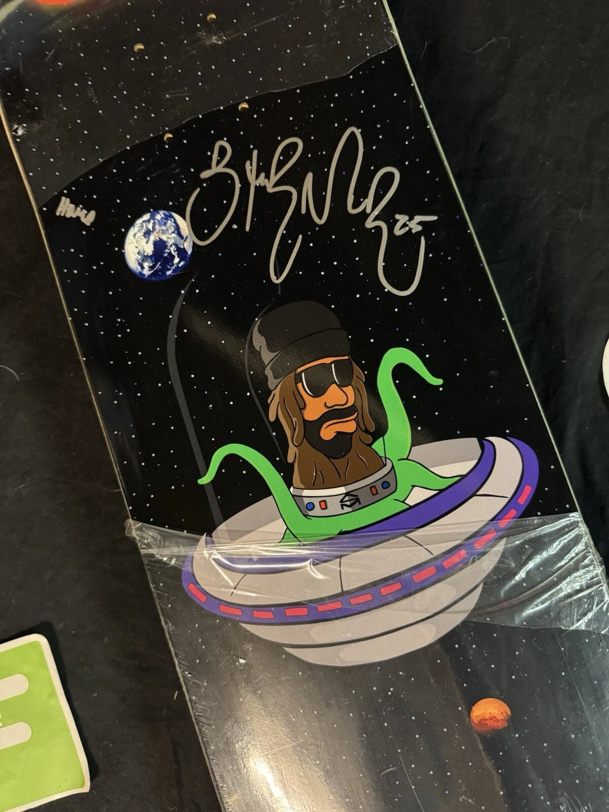 Brandon Turner Signed Alien The Simpsons Sk8mafia Autographed Skateboard Deck Pimpsuns