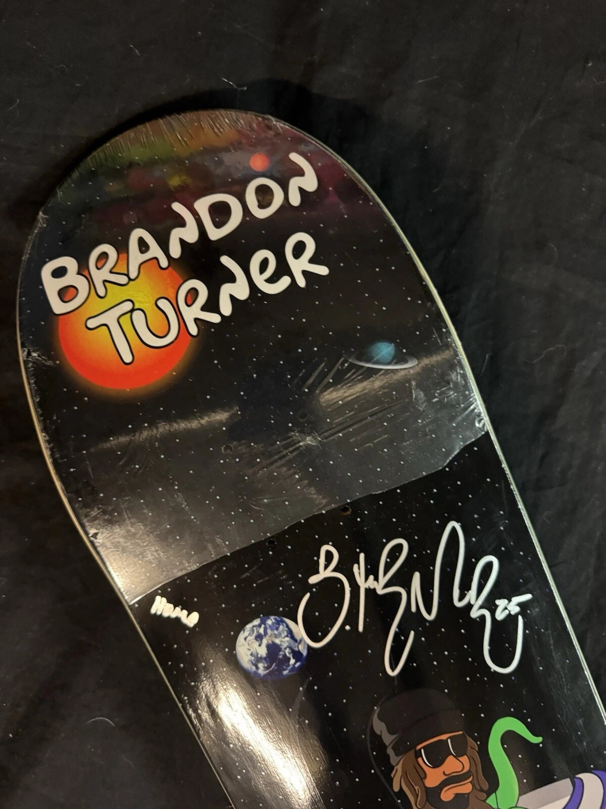 Brandon Turner Signed Alien The Simpsons Sk8mafia Autographed Skateboard Deck Pimpsuns