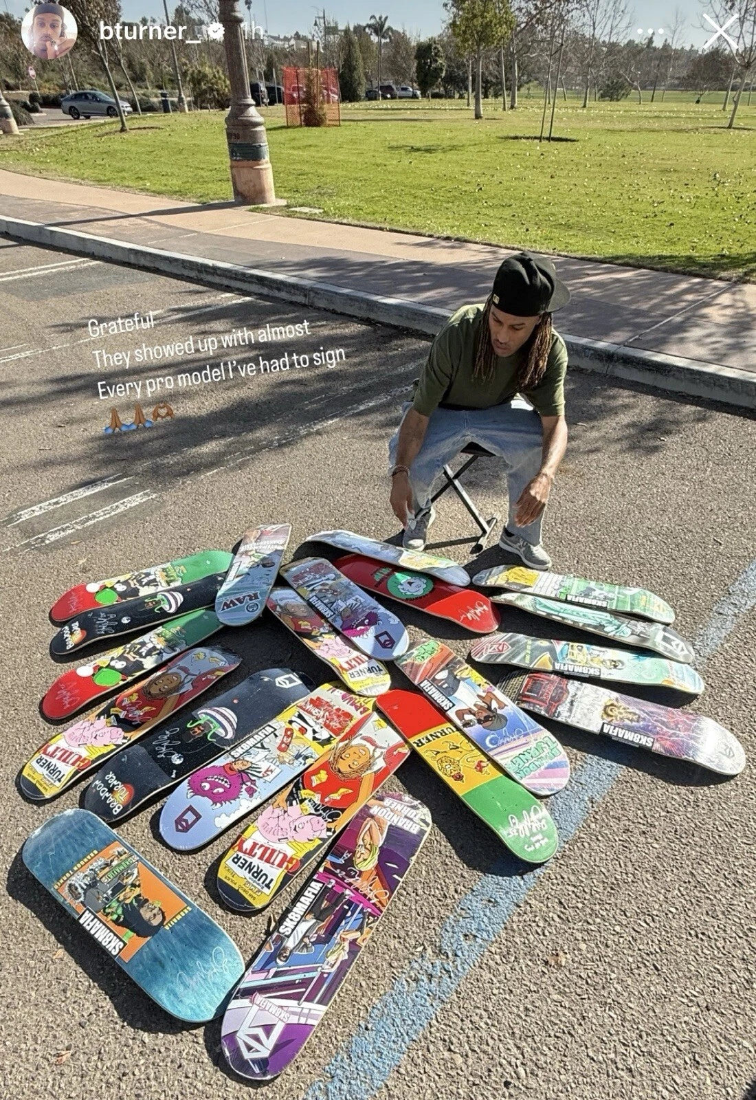 Brandon Turner Signed Alien The Simpsons Sk8mafia Autographed Skateboard Deck Pimpsuns