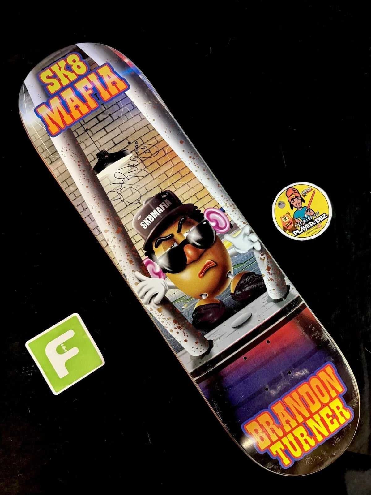 Brandon Turner Signed Toy Story Autographed Sk8mafia Skateboard Deck