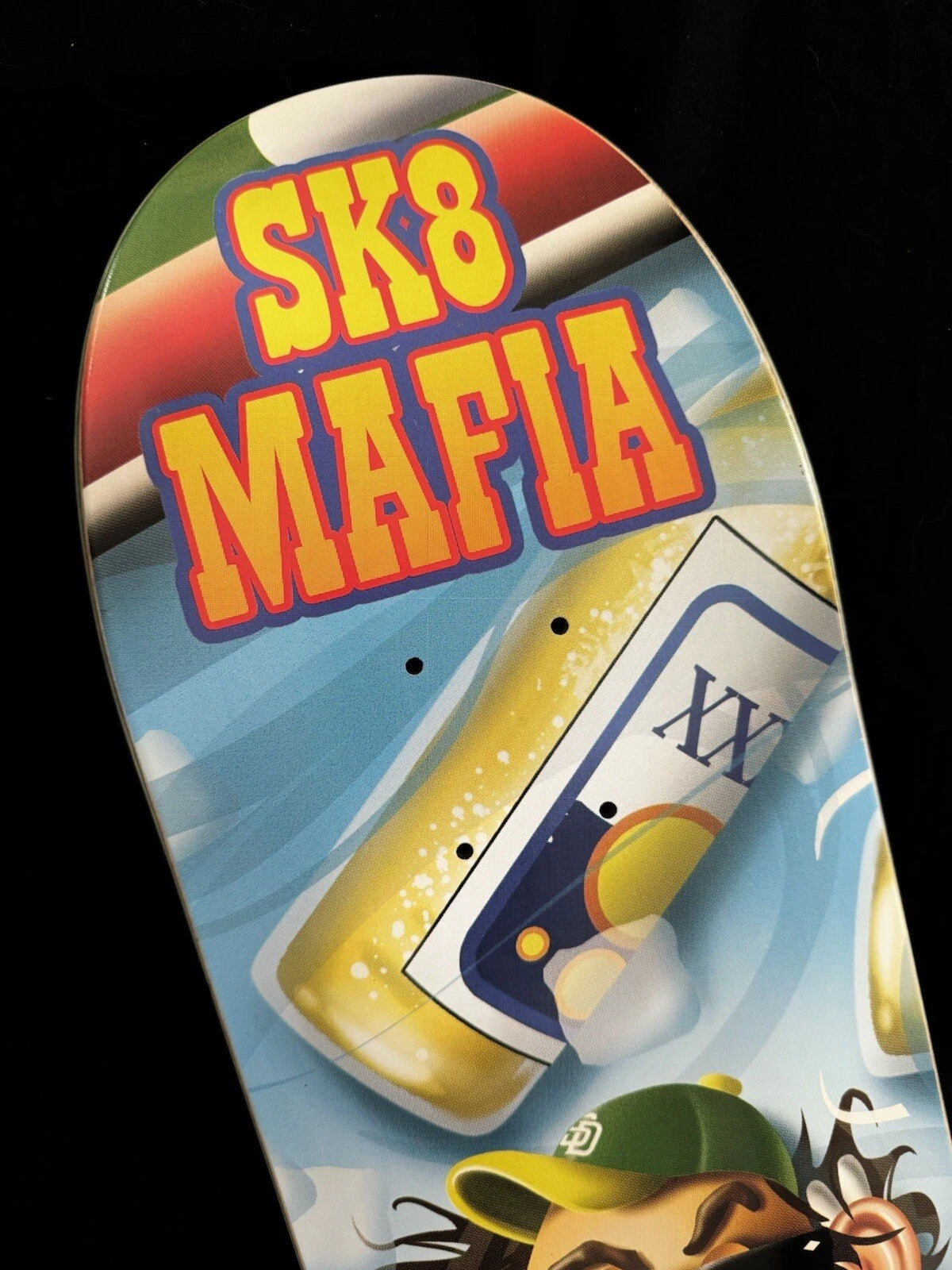 Peter Smolik Signed Mr Potato Head Autographed Sk8mAfia Skateboard Deck