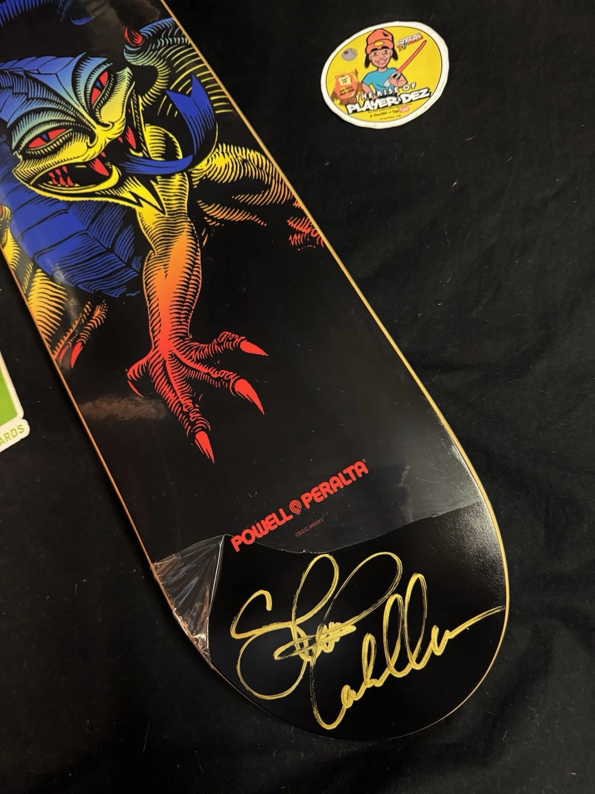 Steve Caballero Signed Gradient Dragon Powell Peralta Autographed Skateboard Deck