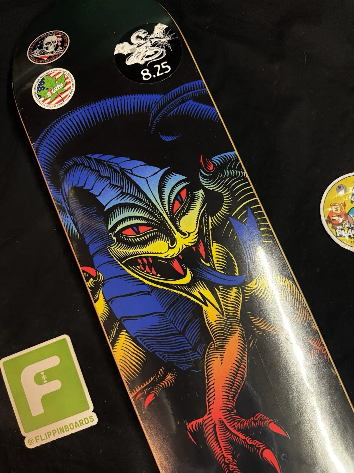 Steve Caballero Signed Gradient Dragon Powell Peralta Autographed Skateboard Deck
