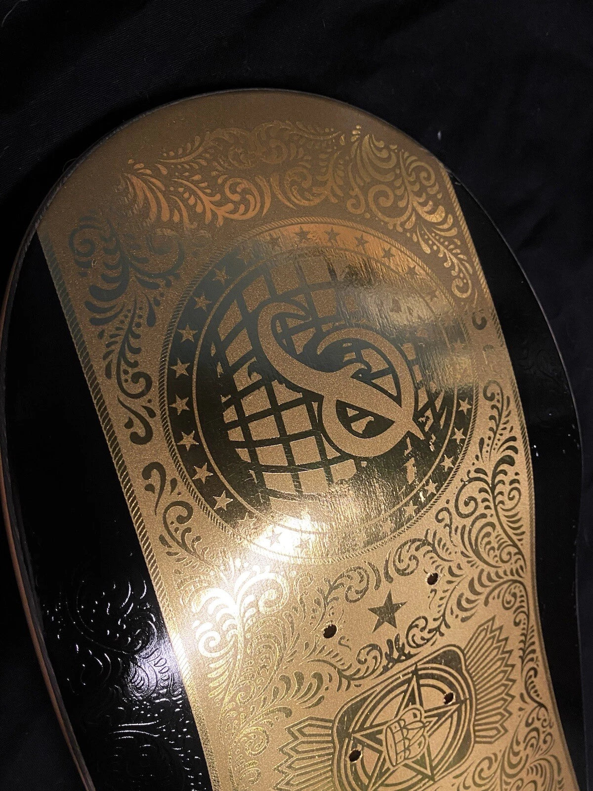Signed Paul Rodriguez Primitive Autographed Skateboard Deck Gold Belt Wrestler