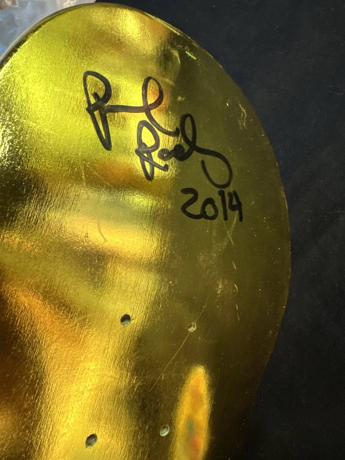 Signed Paul Rodriguez Primitive Gold Bars Foil Prod Skateboard Deck 2014 Autographed