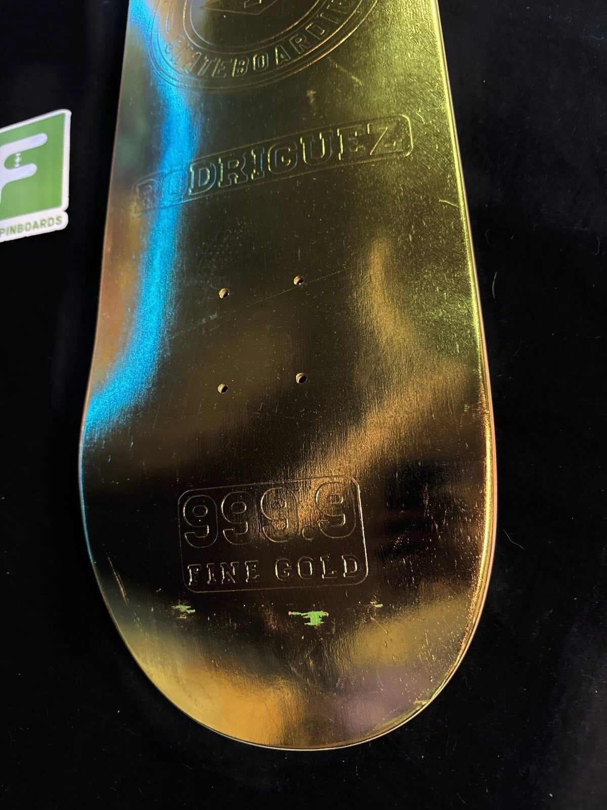 Signed Paul Rodriguez Primitive Gold Bars Foil Prod Skateboard Deck 2014 Autographed
