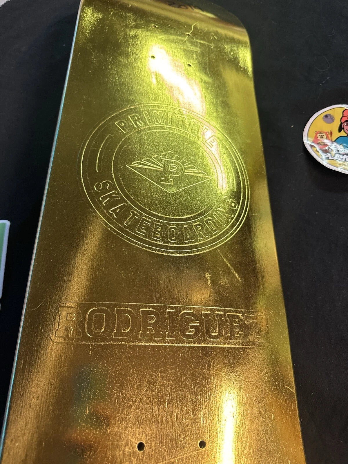 Signed Paul Rodriguez Primitive Gold Bars Foil Prod Skateboard Deck 2014 Autographed
