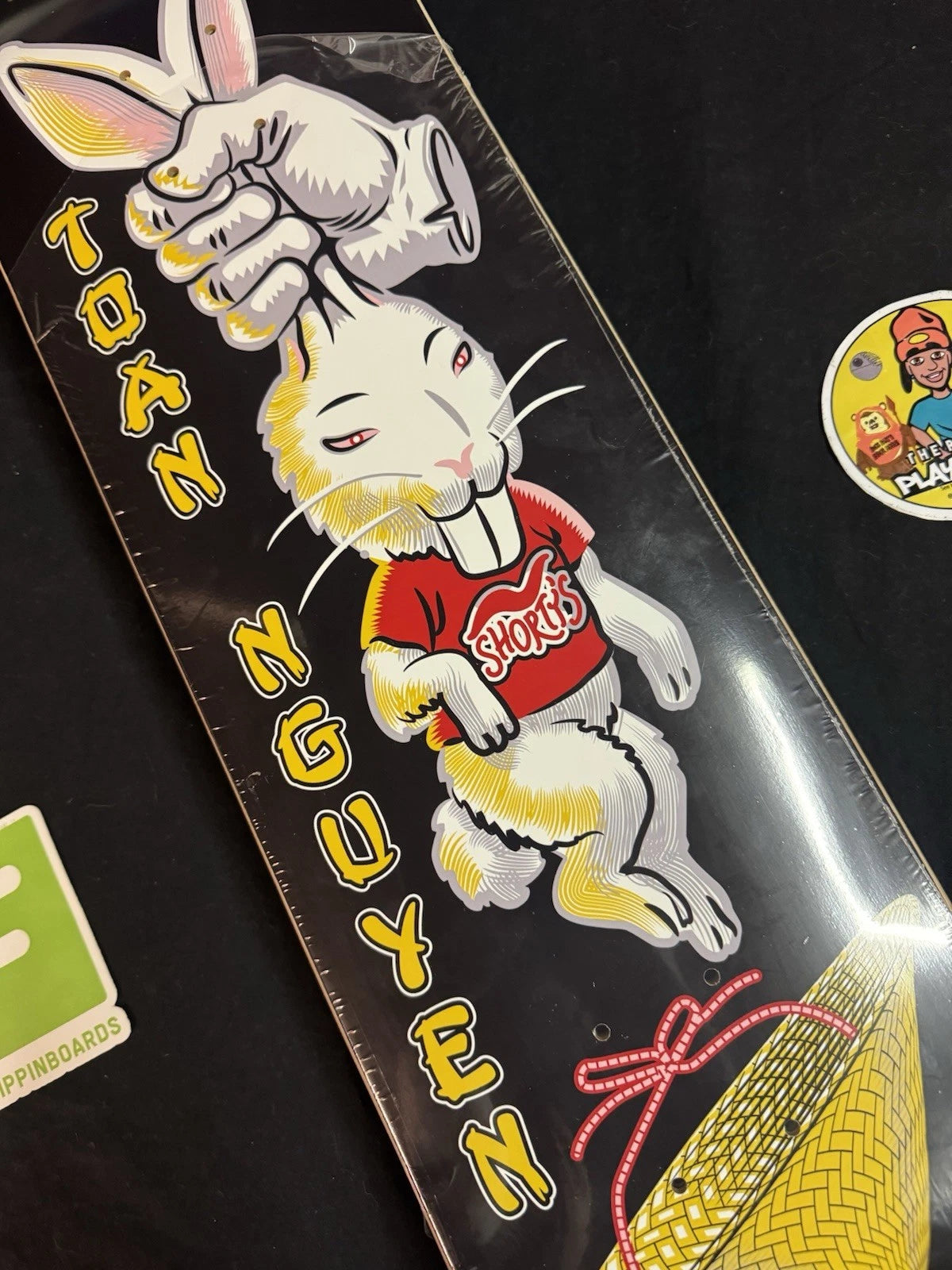 Toan Nguyen Signed Lucky Rabbit Shorty’s Skateboard Deck Autographed Skateboard Deck