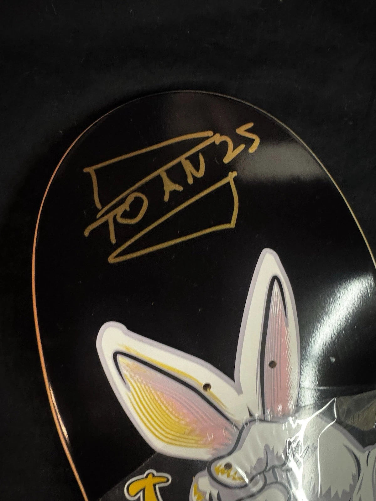 Toan Nguyen Signed Lucky Rabbit Shorty’s Skateboard Deck Autographed Skateboard Deck