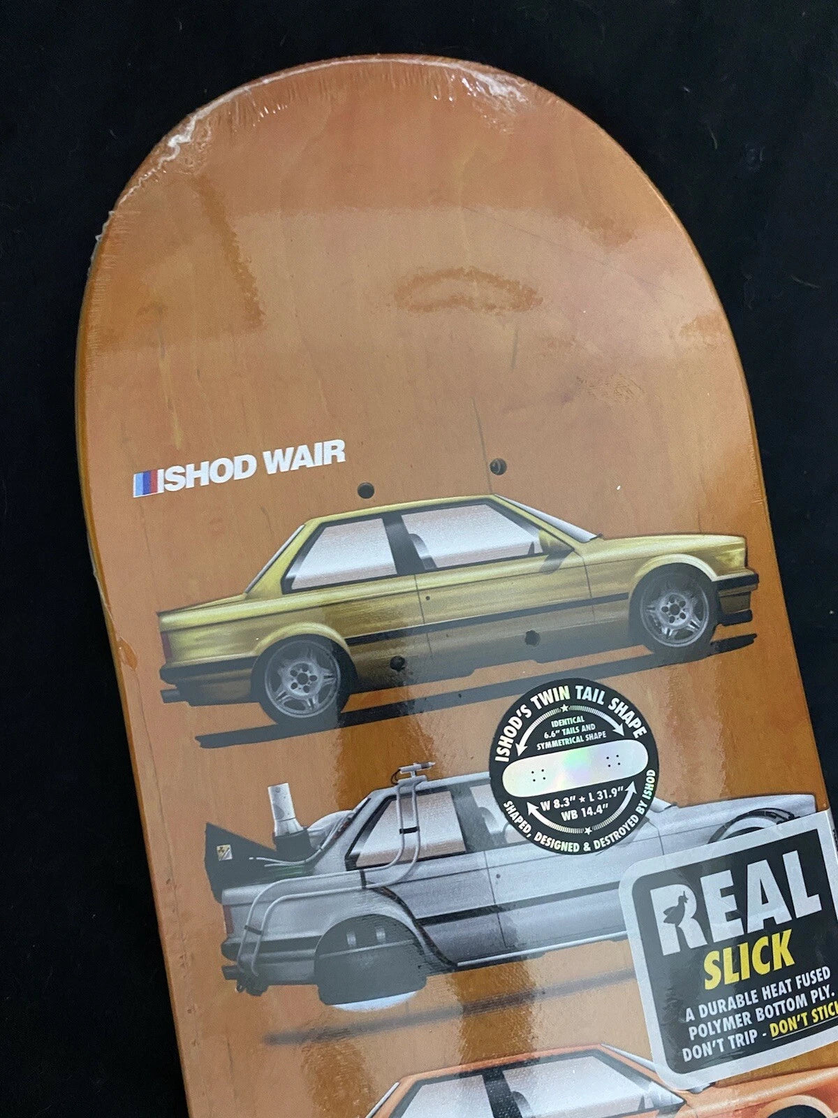 Signed Ishod Wair SLICK Customs Cars Real Autographed Skateboard Deck