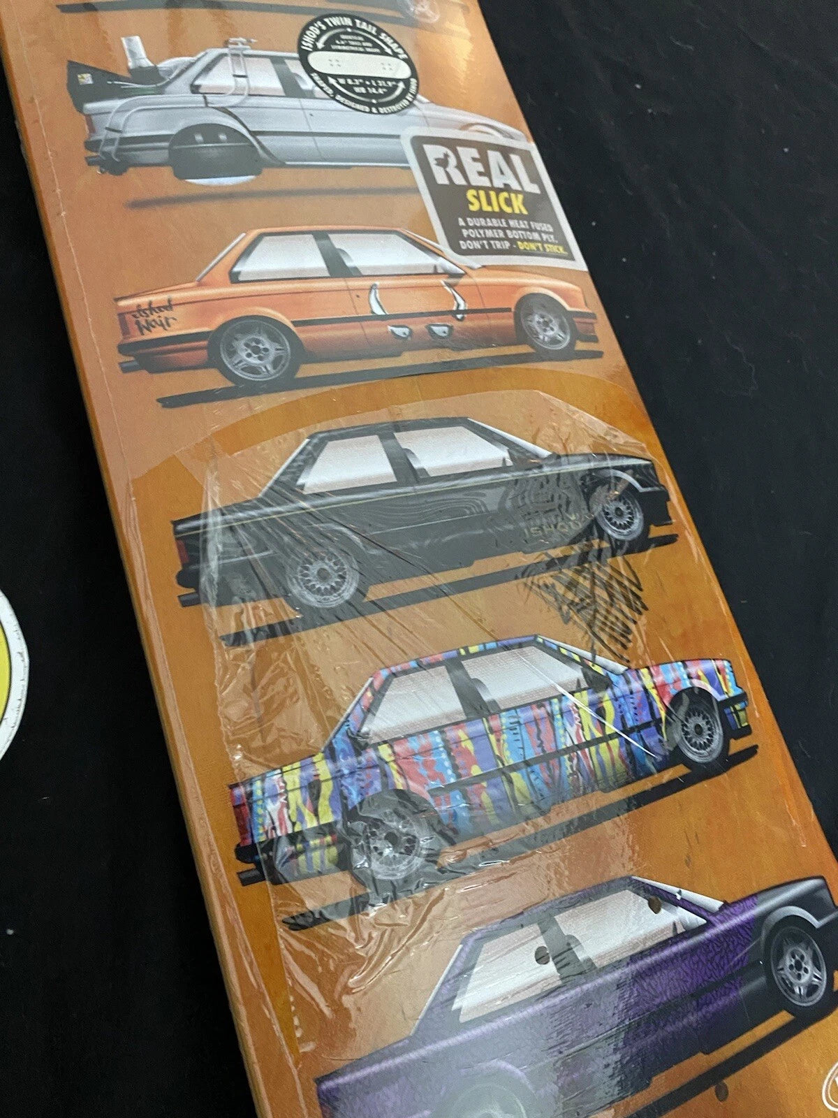 Signed Ishod Wair SLICK Customs Cars Real Autographed Skateboard Deck