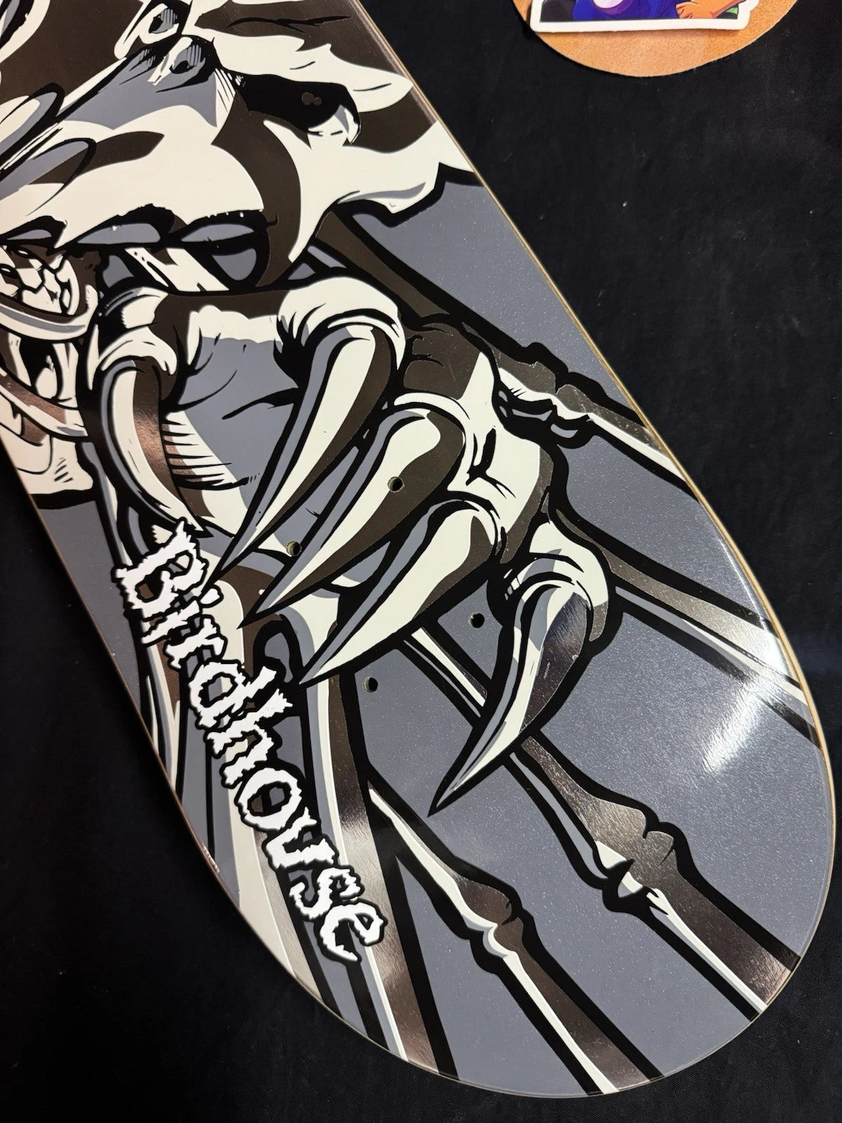 Signed Tony Hawk Falcon 3 Gunmetal Foil Birdhouse Autographed Skateboard Deck