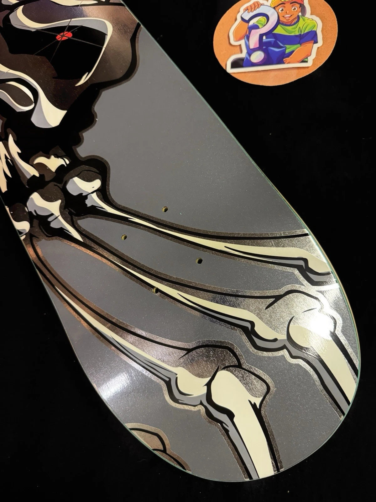 Signed Tony Hawk Falcon 1 Gunmetal Foil Birdhouse Autographed Skateboard Deck