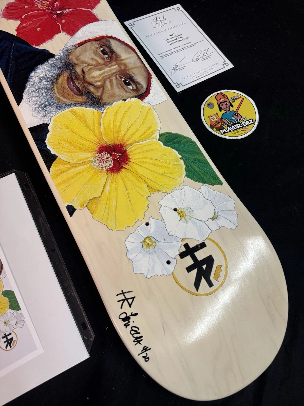 SIGNED HR Bad Brains Human Rights Lori Carns Hudson Skateboard Deck AUTOGRAPHED