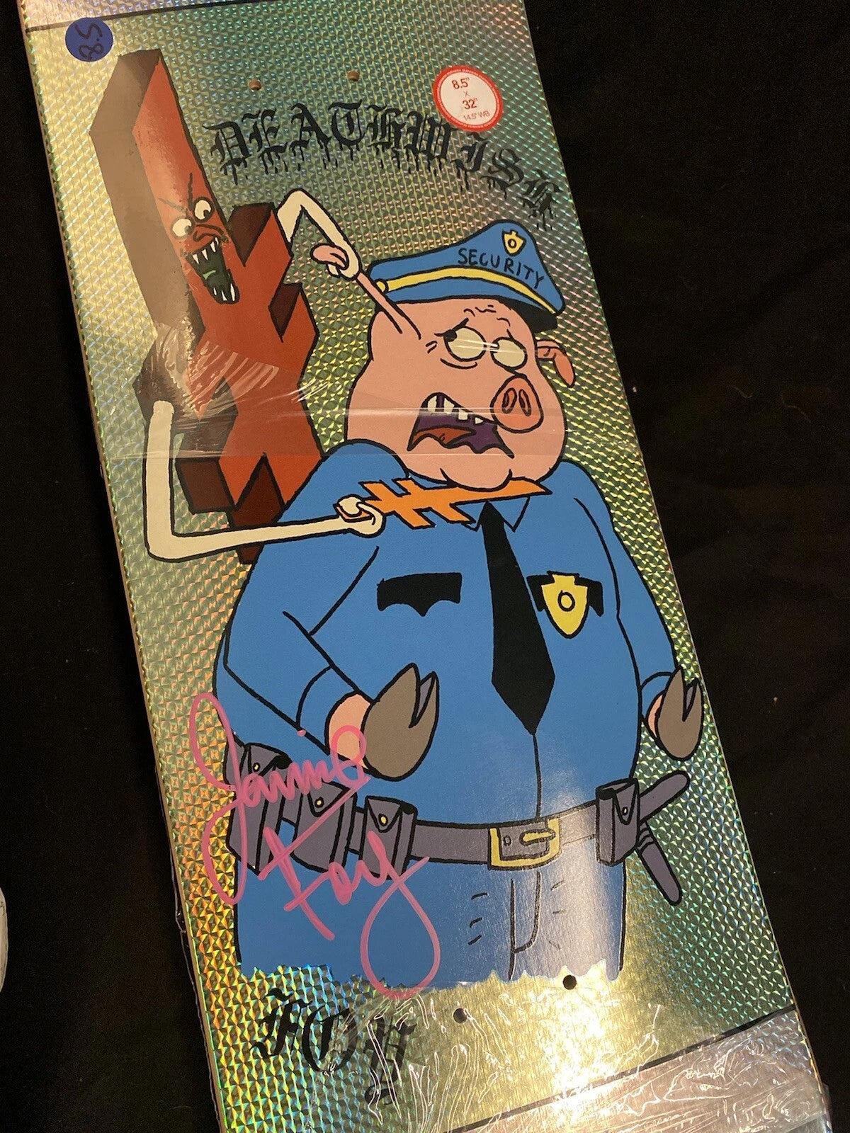 Signed Jamie Foy Swine Officer Deathwish Autographed Skateboard Deck