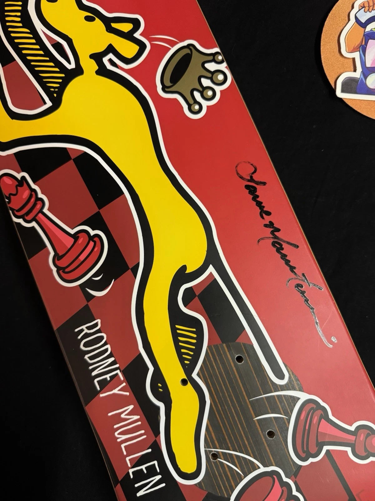 Signed Rodney Mullen Lance Mountain Art Almost Autographed Skateboard Deck