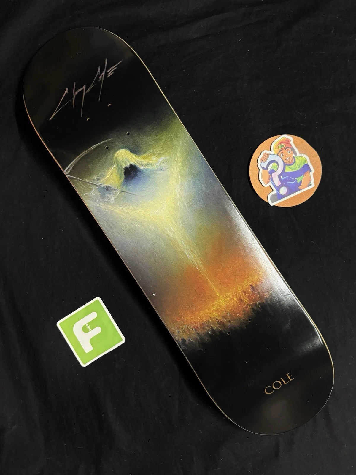 Signed Chris Cole Mariusz Lewandowski Zero Autographed Skateboard Deck