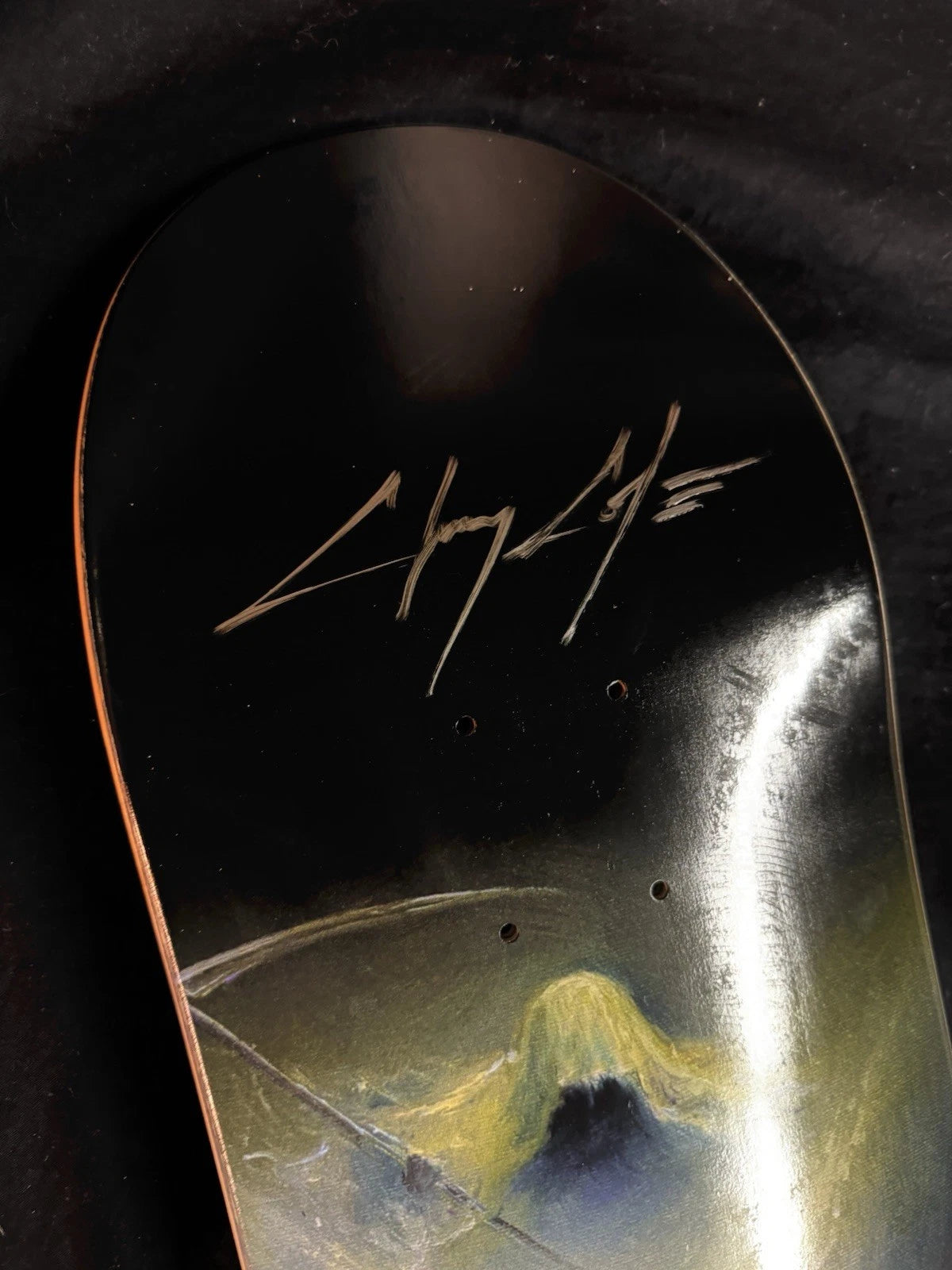 Signed Chris Cole Mariusz Lewandowski Zero Autographed Skateboard Deck
