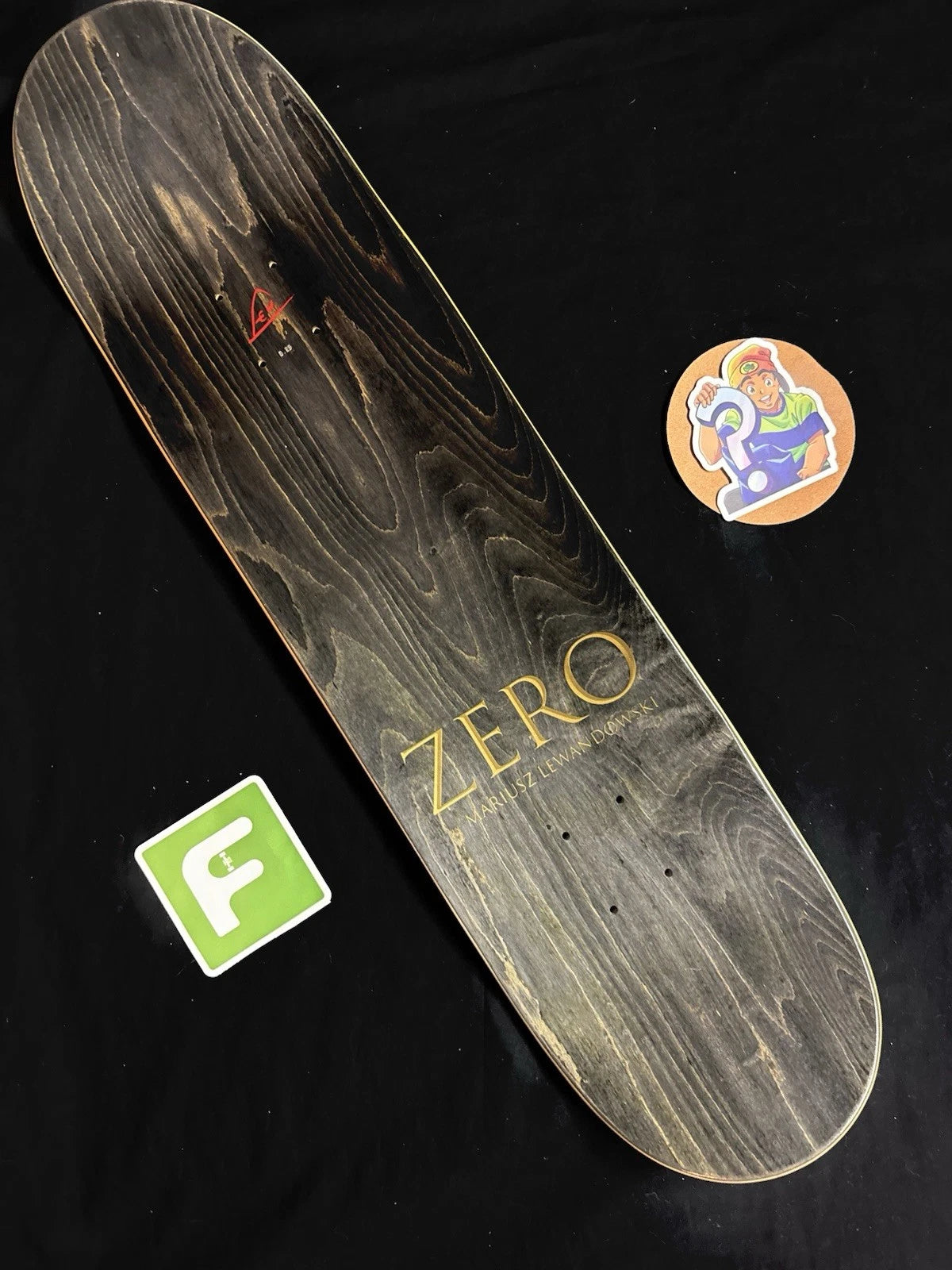 Signed Chris Cole Mariusz Lewandowski Zero Autographed Skateboard Deck