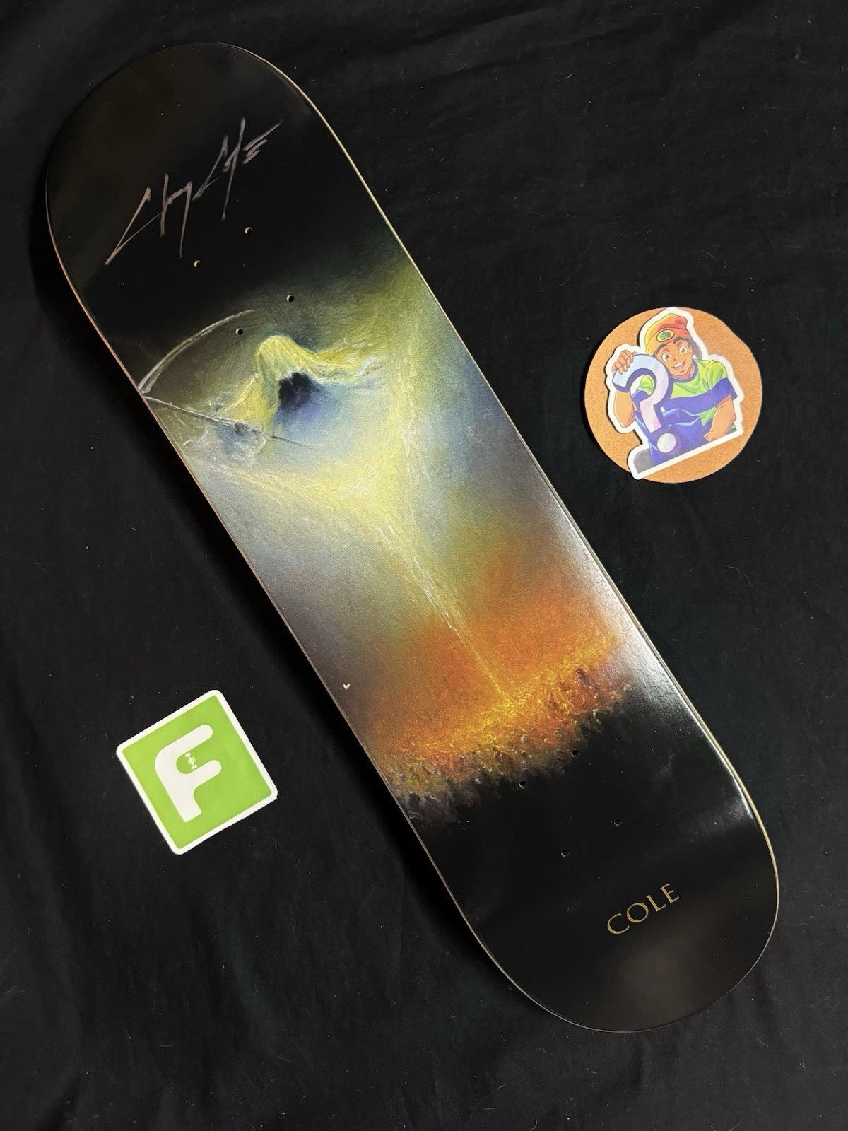 Signed Chris Cole Mariusz Lewandowski Zero Autographed Skateboard Deck