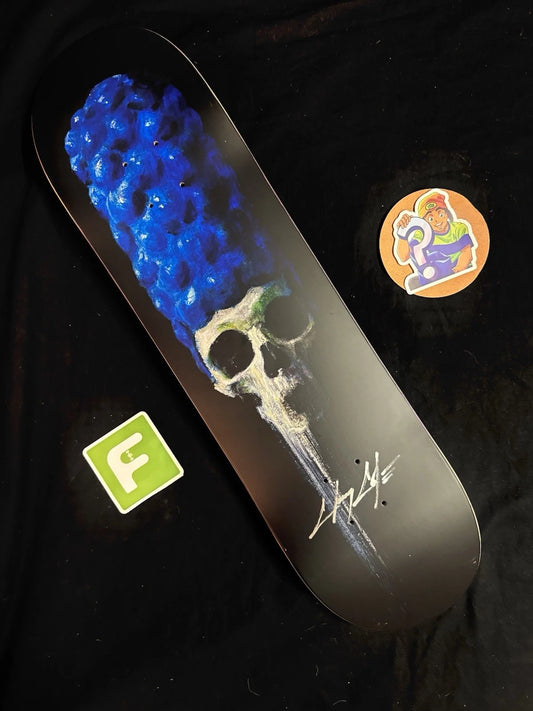 Signed Chris Cole Simpsons Springfield Zero Autographed Skateboard Deck