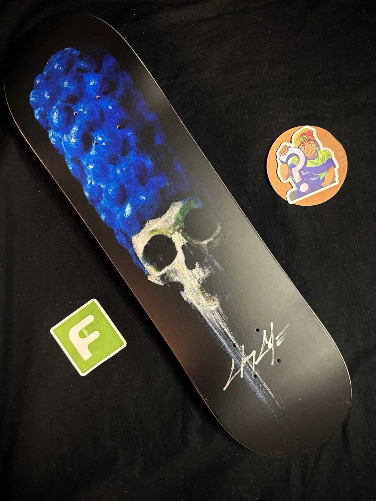 Signed Chris Cole Simpsons Springfield Zero Autographed Skateboard Deck