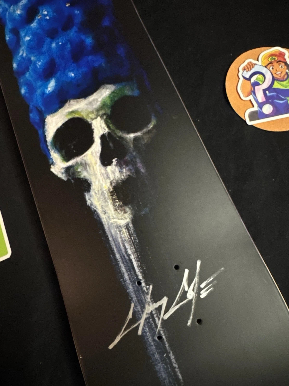 Signed Chris Cole Simpsons Springfield Zero Autographed Skateboard Deck