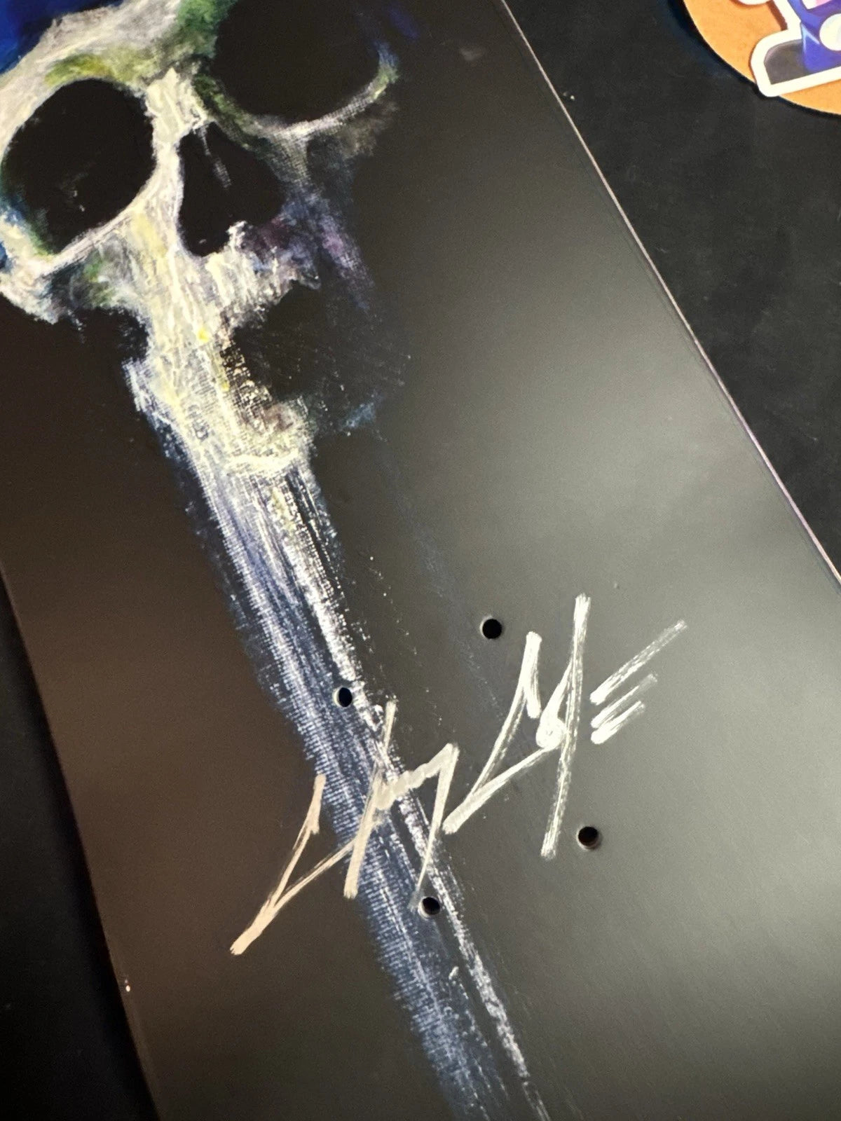 Signed Chris Cole Simpsons Springfield Zero Autographed Skateboard Deck