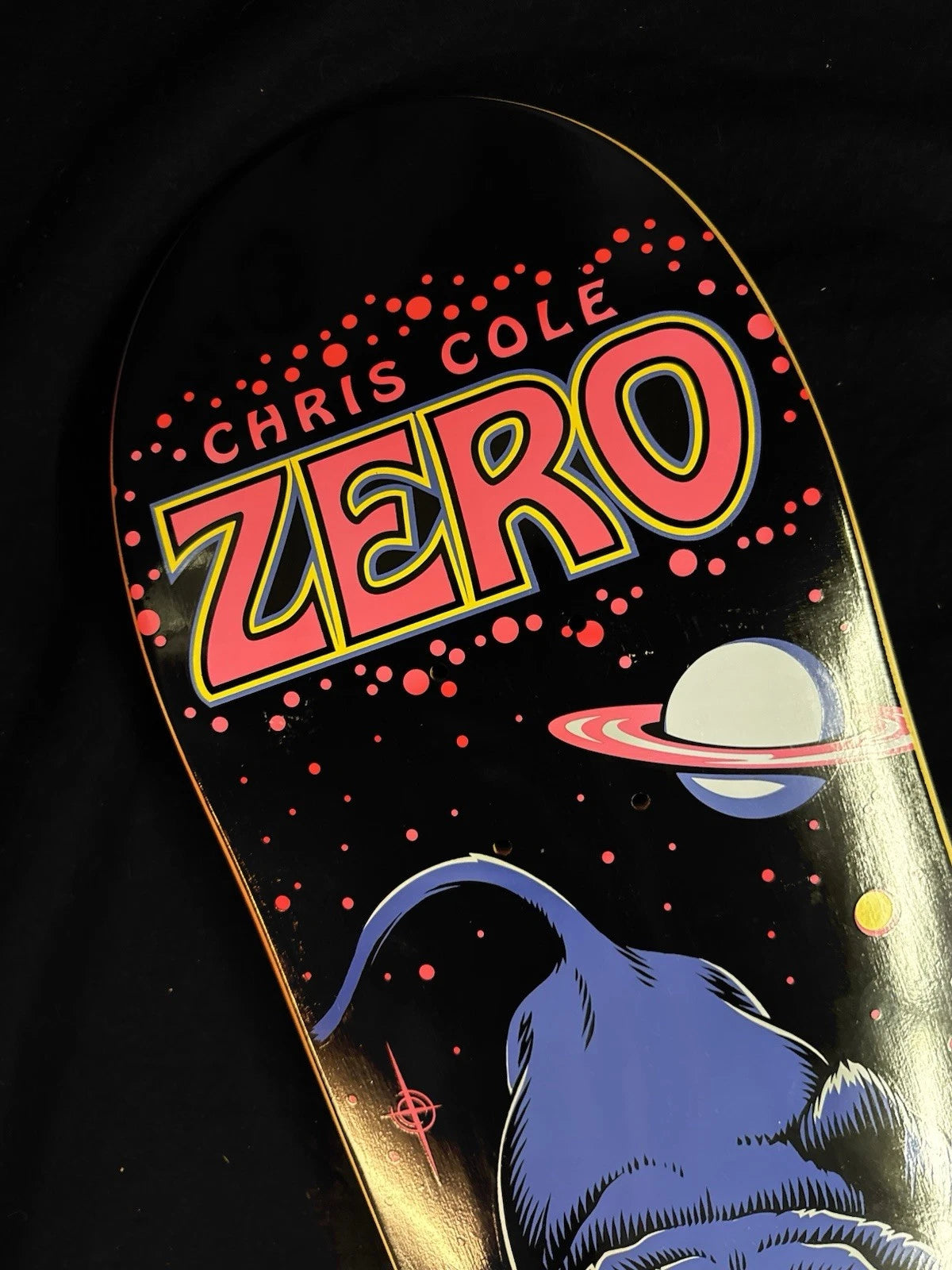 Signed Chris Cole Cosmic Panther Zero Autographed Skateboard Deck