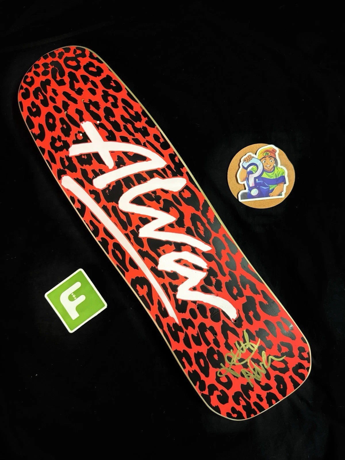 Signed Tony Alva Urban Guerilla Autographed Skateboard Deck Leopard