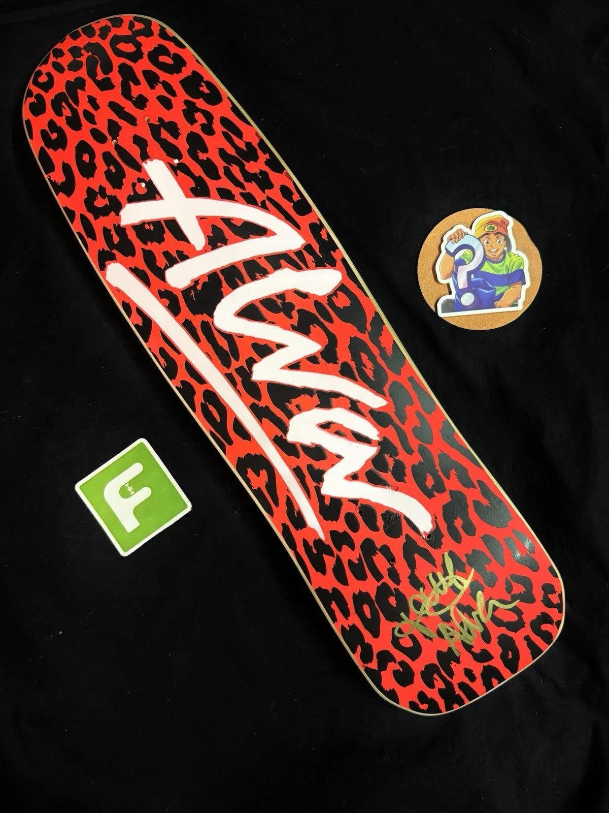 Signed Tony Alva Urban Guerilla Autographed Skateboard Deck Leopard