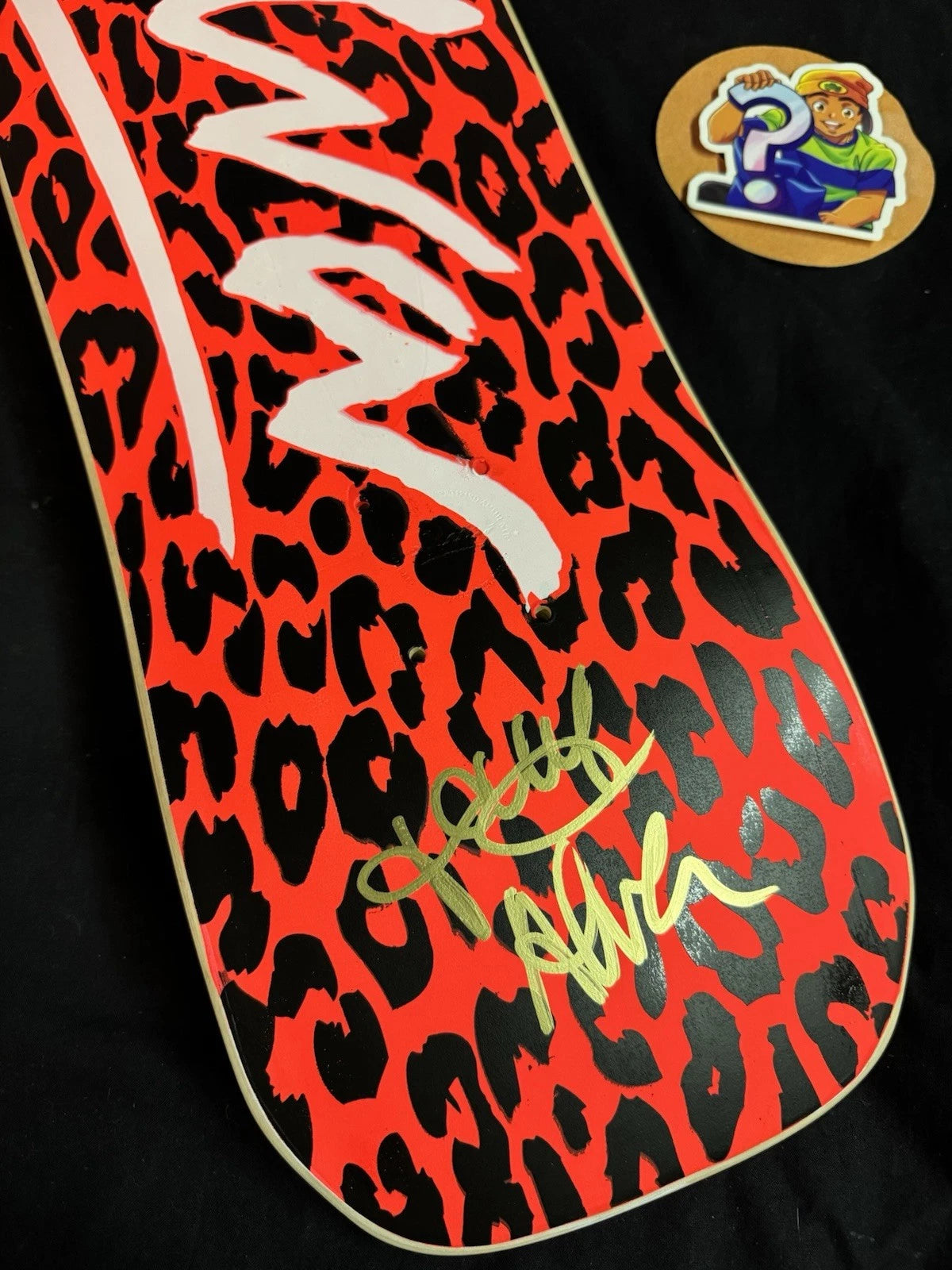 Signed Tony Alva Urban Guerilla Autographed Skateboard Deck Leopard