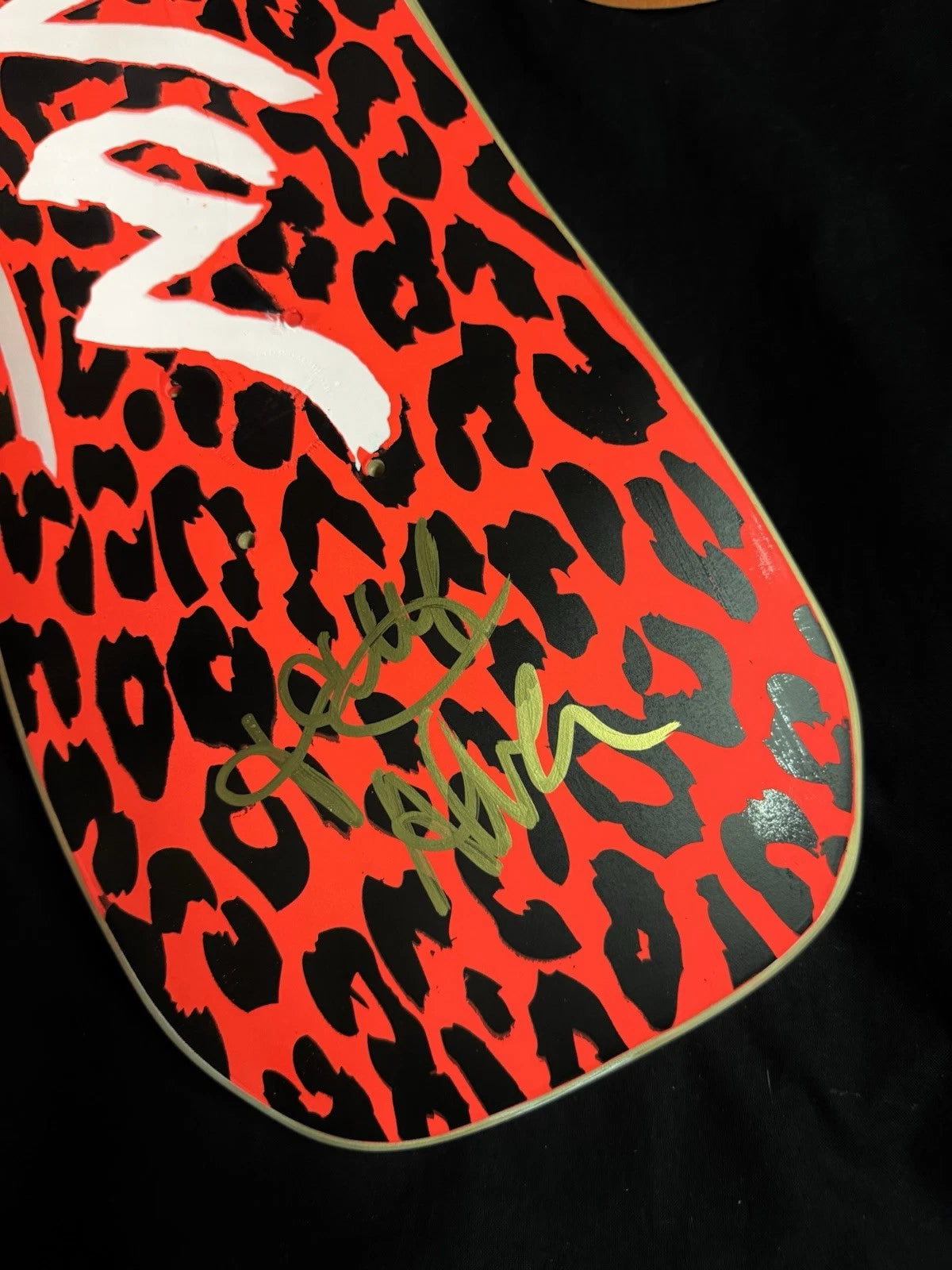 Signed Tony Alva Urban Guerilla Autographed Skateboard Deck Leopard